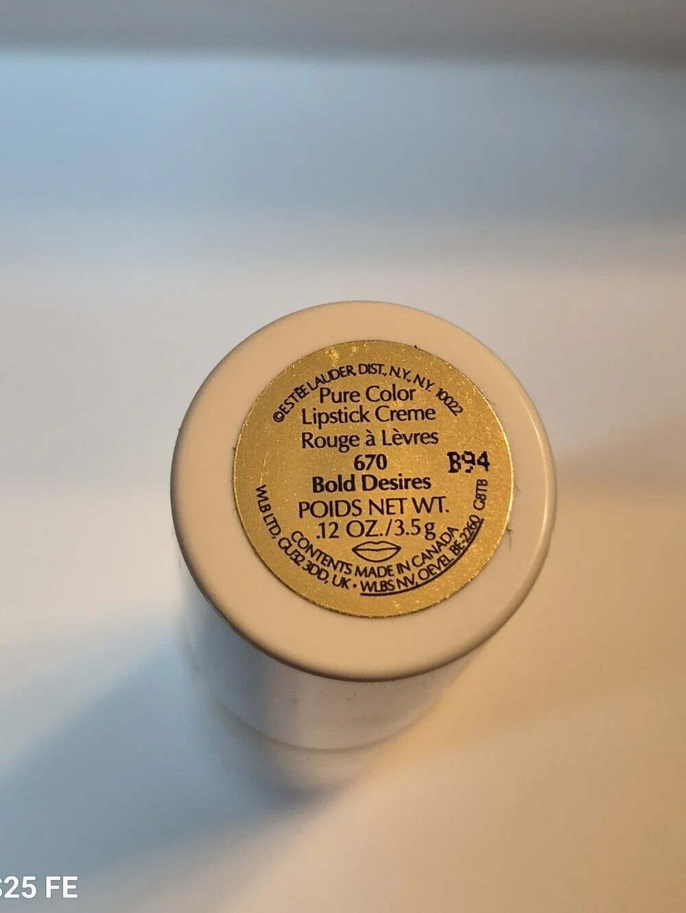 Estee Lauder Pure Color Lipstick Creme: Bold Desires (670),  .12oz, New